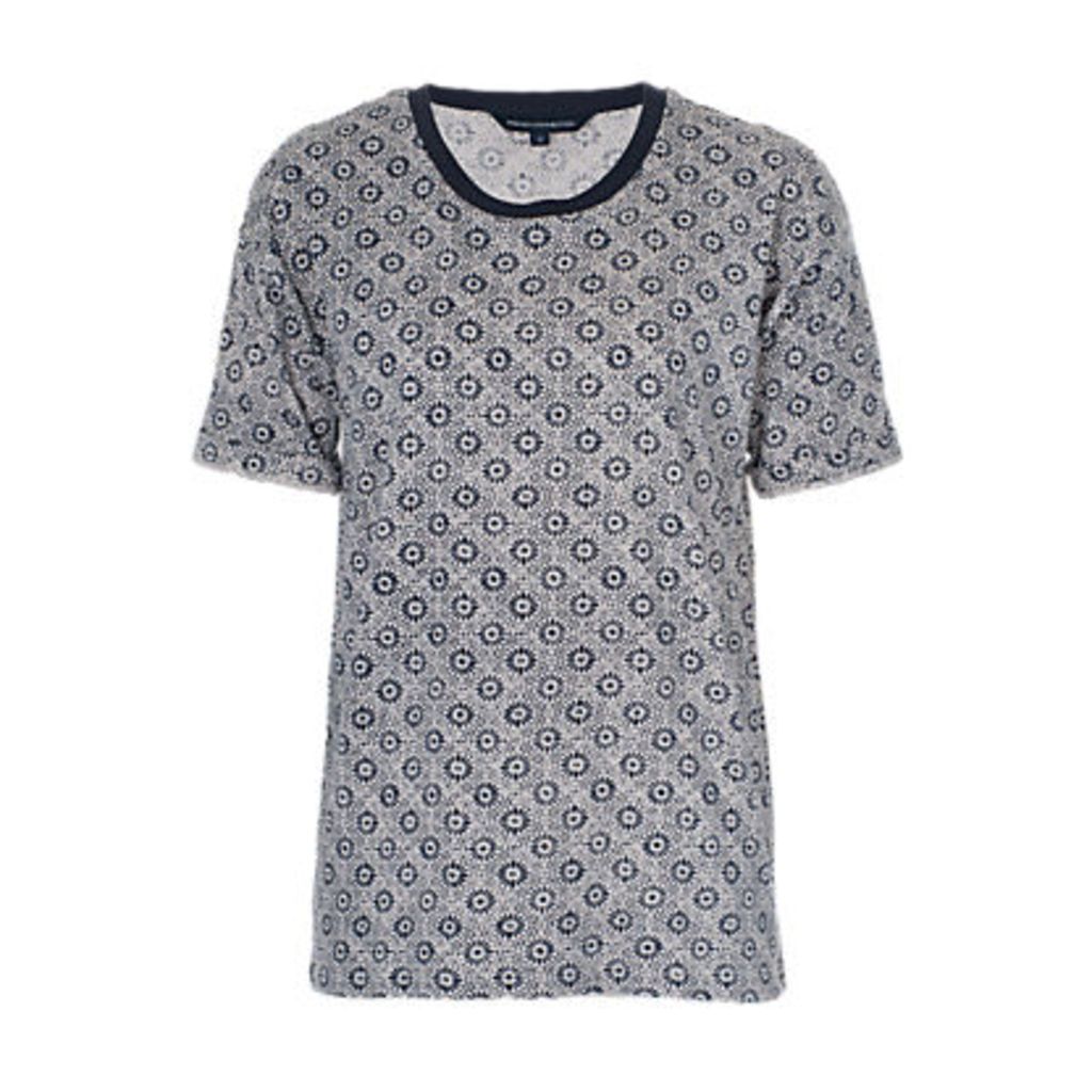 French Connection Medina Tile Print T-Shirt, Nocturnal/Multi