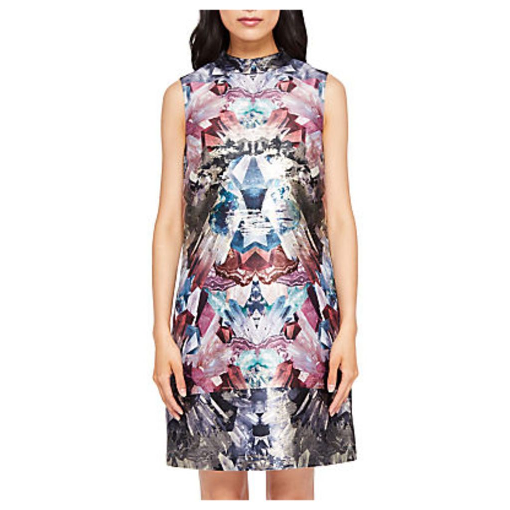 Ted Baker Heidy Mirrored Minerals Tunic Dress, Mid Grey