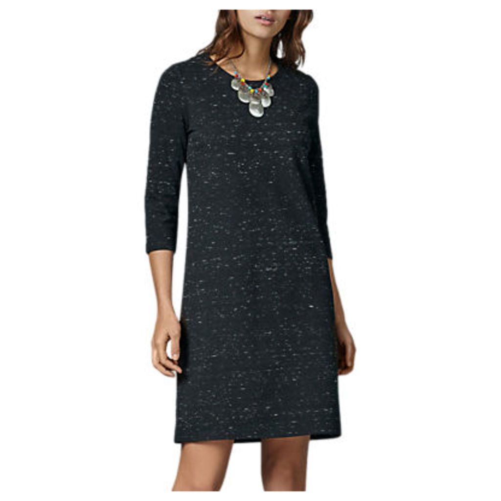 East Speckled Jersey Dress, Charcoal