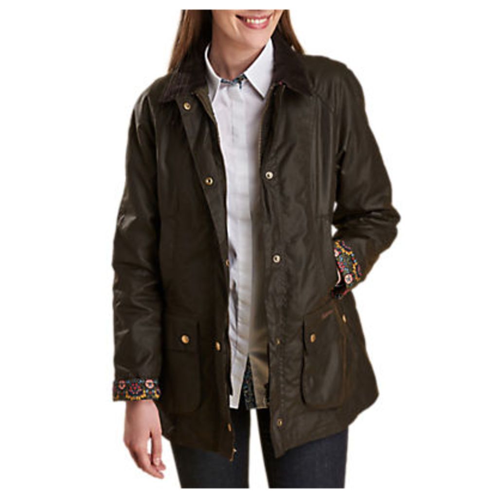 Barbour Abbey Liberty Waxed Jacket, Olive