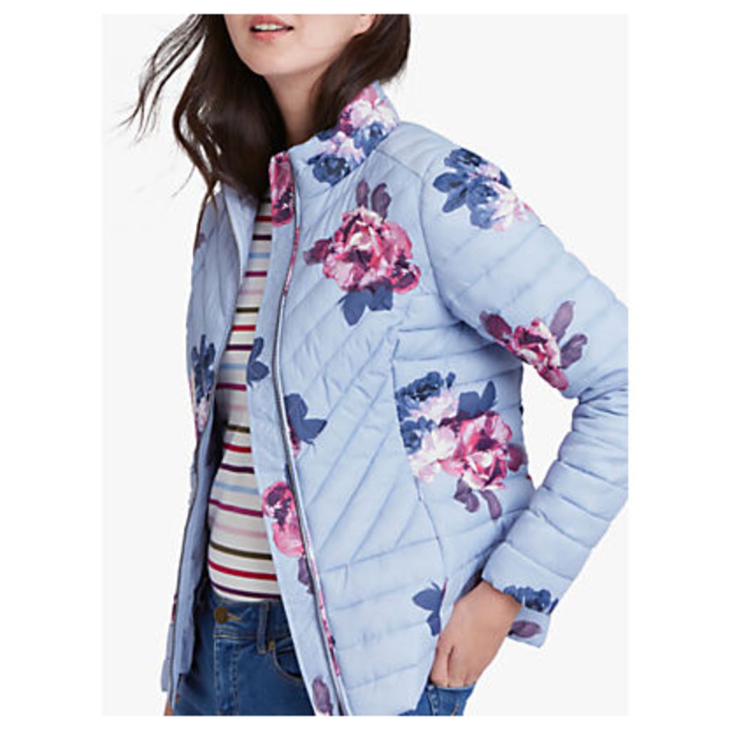 Joules Elodie Floral Print Quilted Jacket