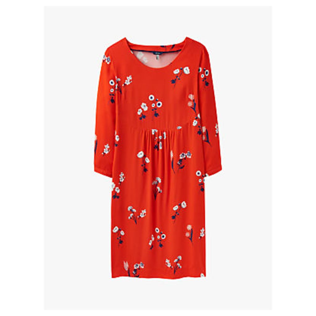 Joules Alison Floral Dress, Red