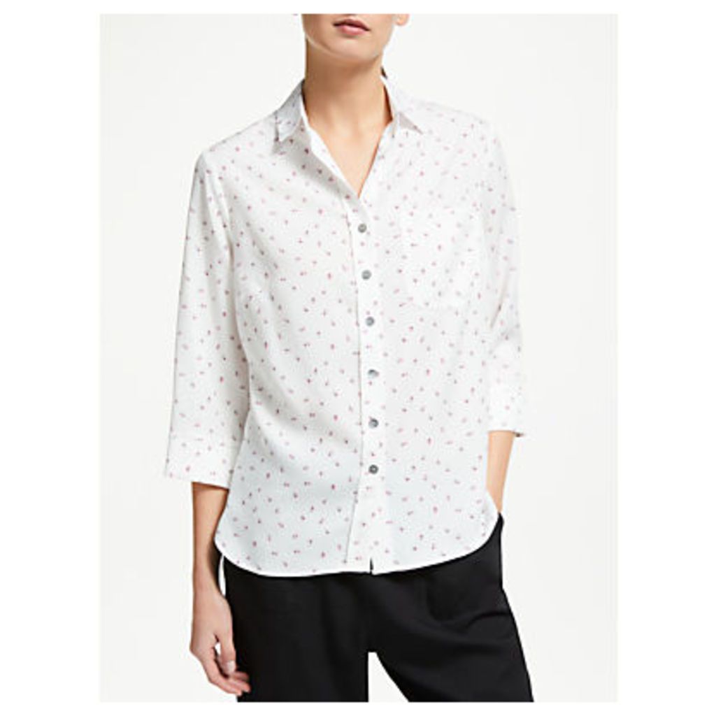 Collection WEEKEND by John Lewis Floral Leaf Print Shirt, White