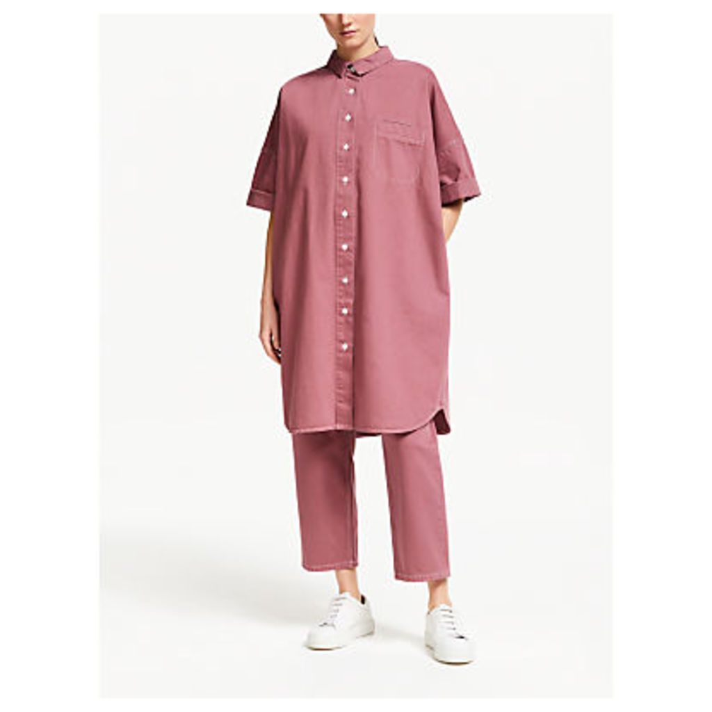 Kin Denim Oversized Shirt Dress, Applebutter