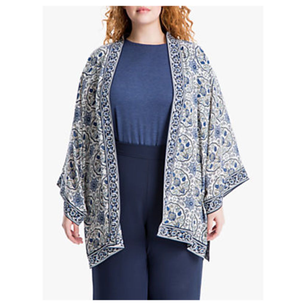 Max Studio + Floral Print Kimono, Blue