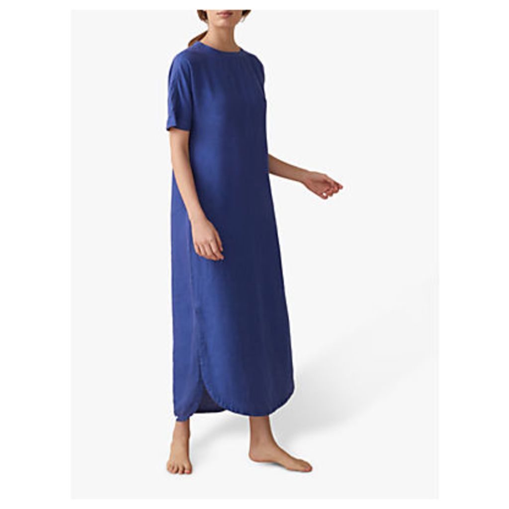 Toast Garment Dyed Linen Tea Dress, Lapis Blue