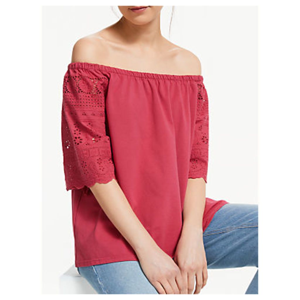 Thought Briony Top, Hibiscus Red