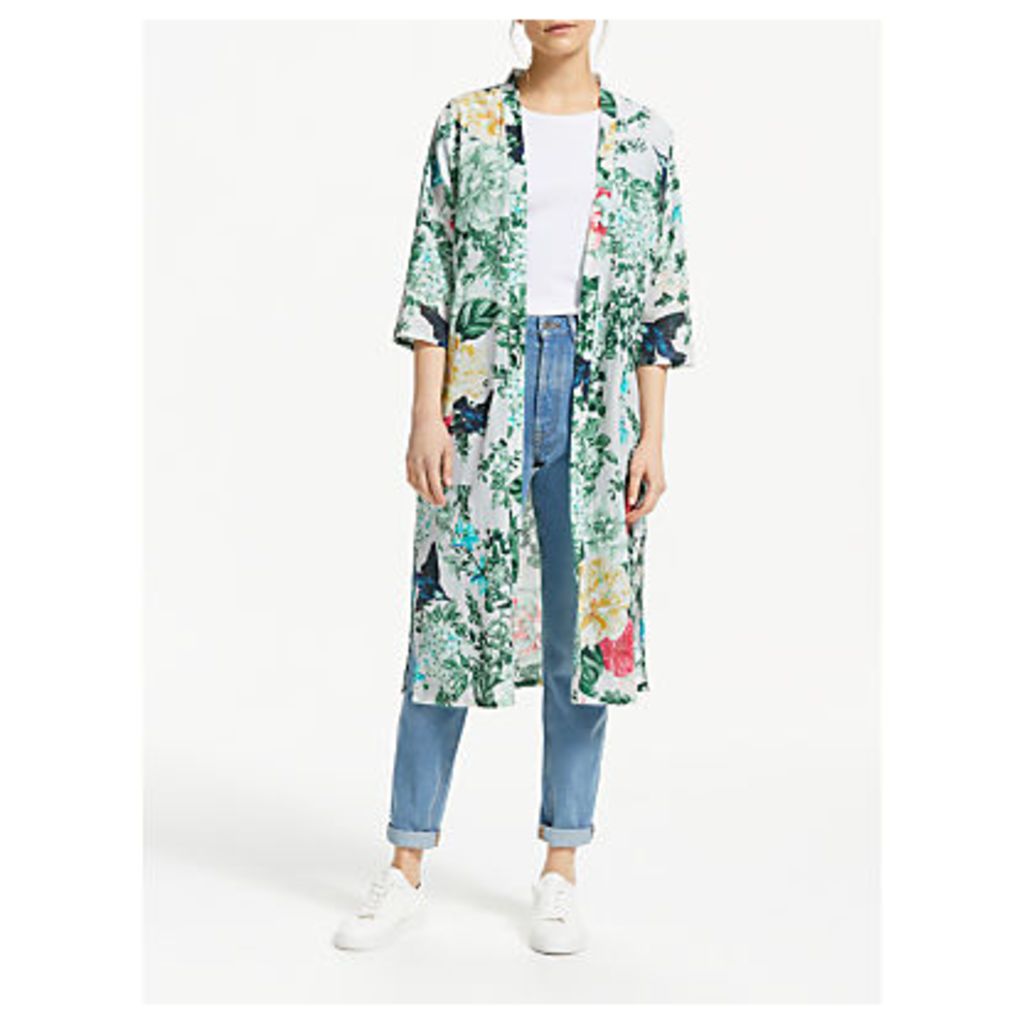 Thought Emily-Mary Summer Organic Cotton Kimono, Blue Multi