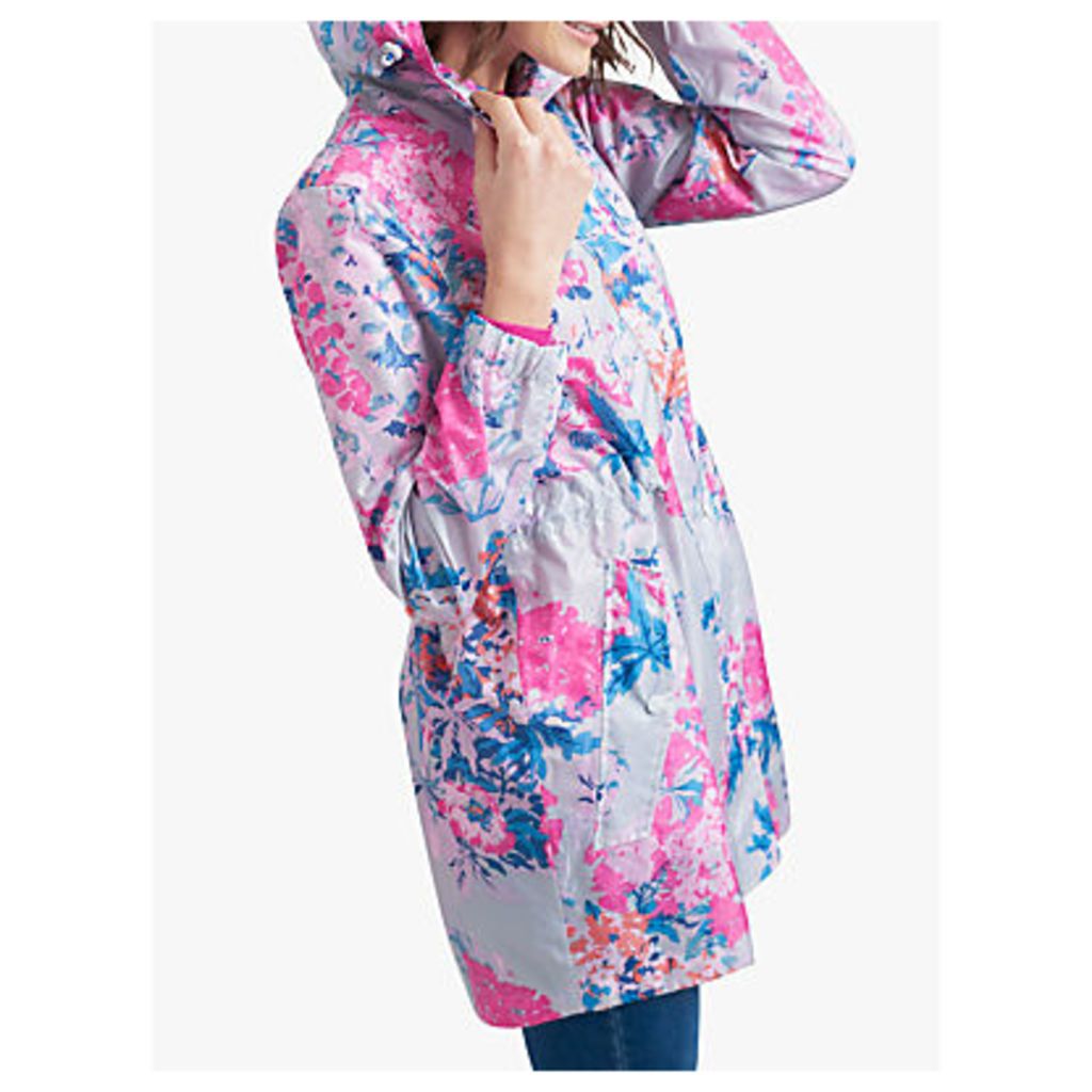 Joules Golightly Pack-Away Waterproof Floral Print Parka Coat