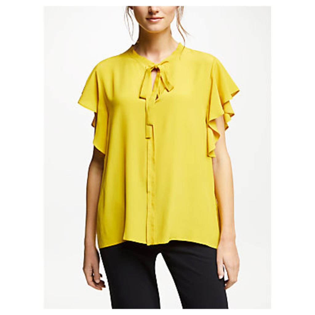 Marella Frill Sleeve Top, Yellow