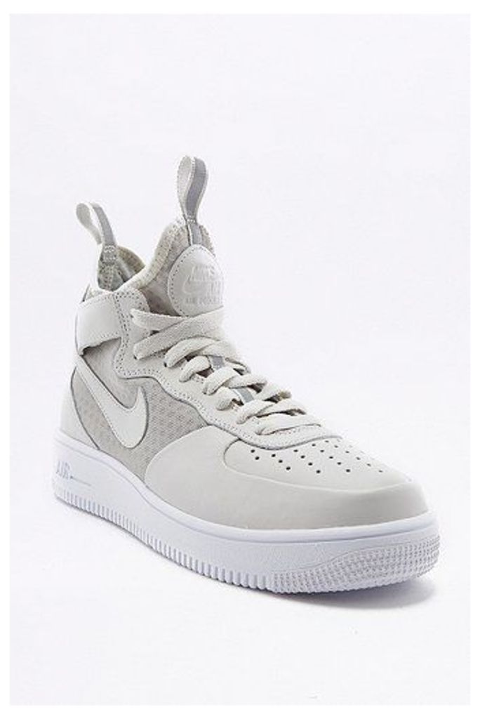 Nike Air Force 1 White Light High Top Trainers, White