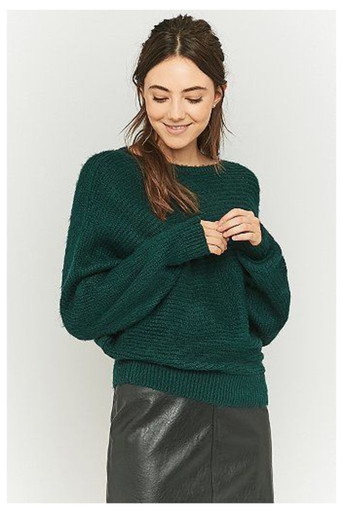 Urban Outfitters Knitted Batwing Jumper, GREEN