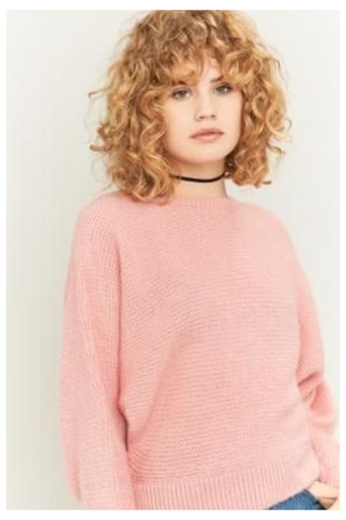 Urban Outfitters Knitted Batwing Jumper, PINK