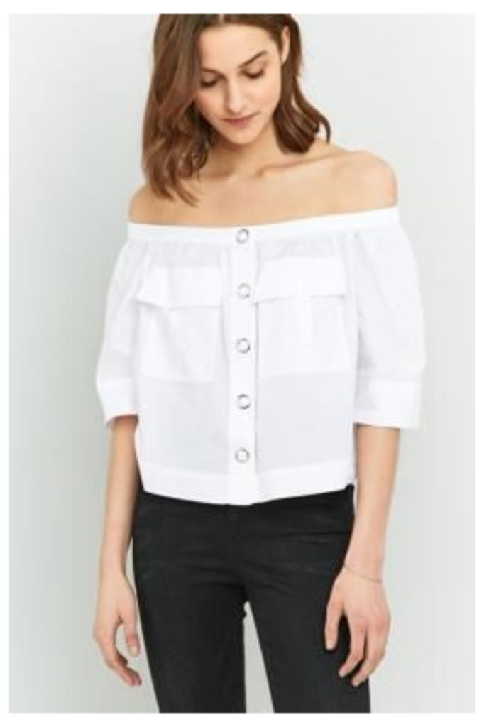 Free People Head Over Heels Off-The-Shoulder Top, WHITE