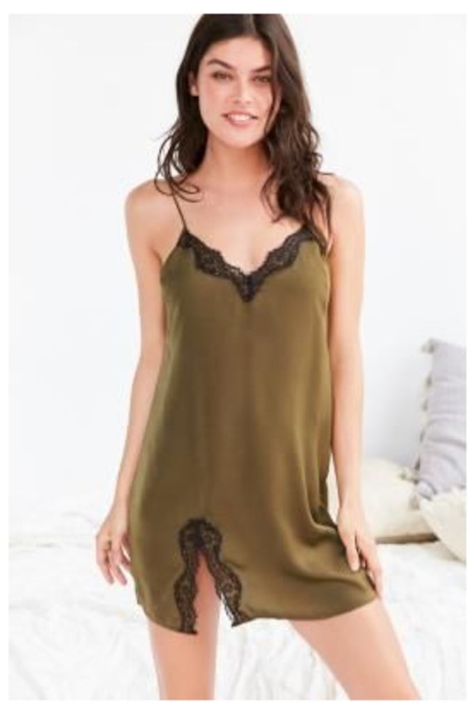 Out From Under Stardust Slip Dress, GREEN