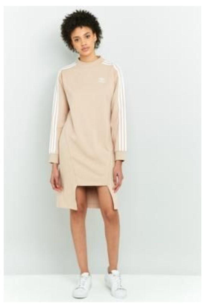 adidas Originals Notched Hem Sweatshirt Dress, Pink