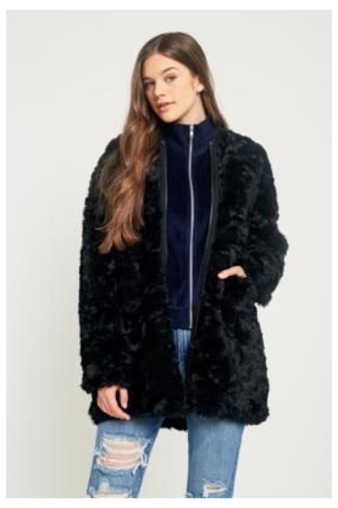 Cheap Monday Ostent Faux Fur Coat, Black
