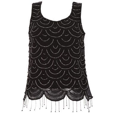 Frock And Frill Womens Scallop Beaded Top