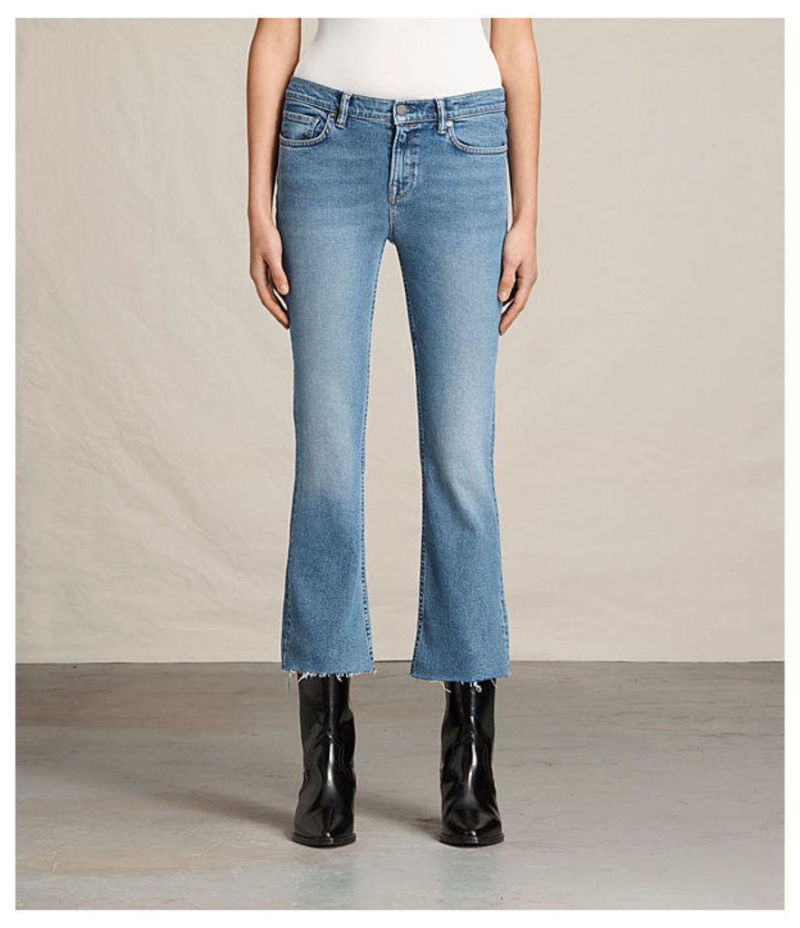 Zoe Cropped Bootcut Jeans
