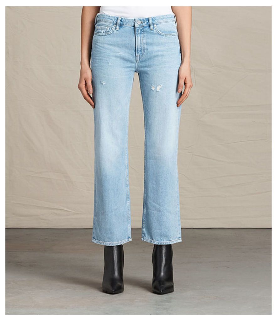 Belle Cropped Flare Jeans