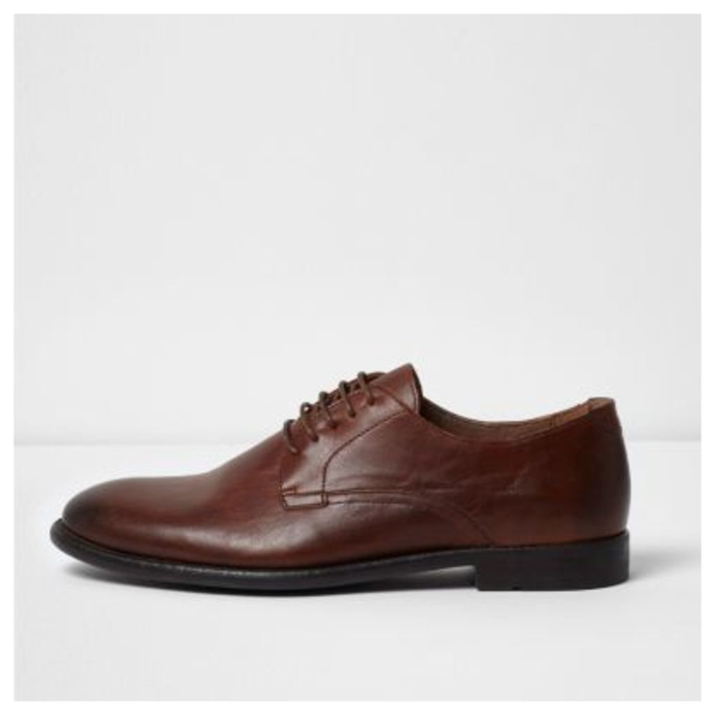 River Island Mens Tan leather smart shoes