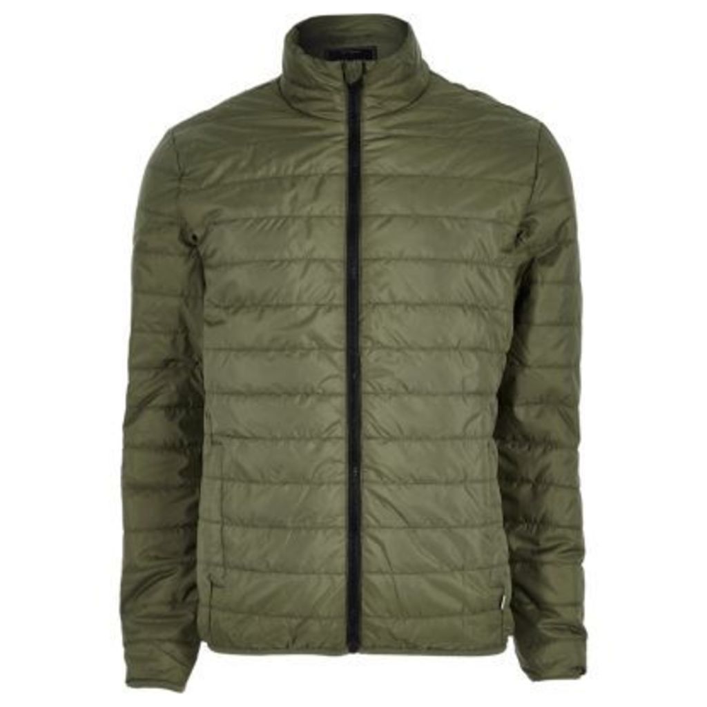 River Island Mens Green Only and Sons quilted jacket