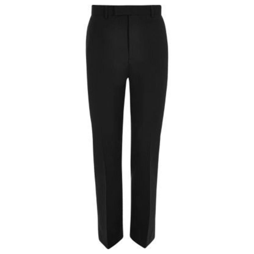 River Island Mens Black tailored fit suit trousers