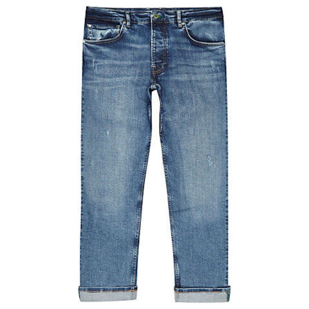 Mens River Island Pepe Jeans Blue relaxed Callen jeans