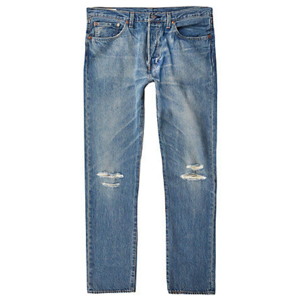 Mens River Island Levi's light Blue 501 skinny jeans