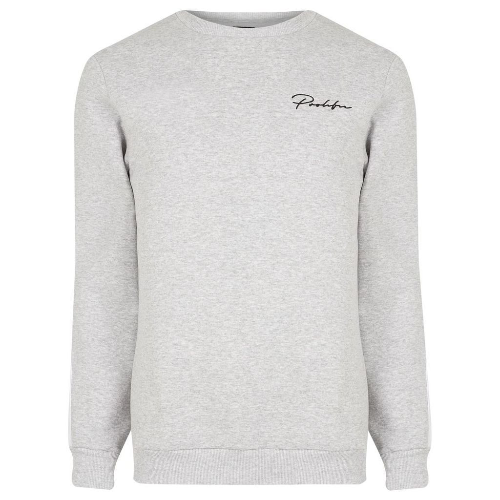 Mens River Island Grey marl Prolific slim fit sweatshirt