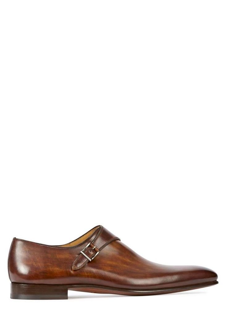 MAGNANNI Dark Brown Monk-strap Shoes