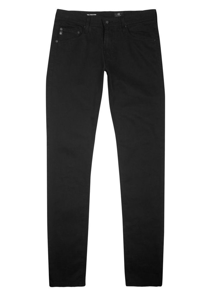 AG Jeans The Stockton Black Skinny Jeans - Size W33