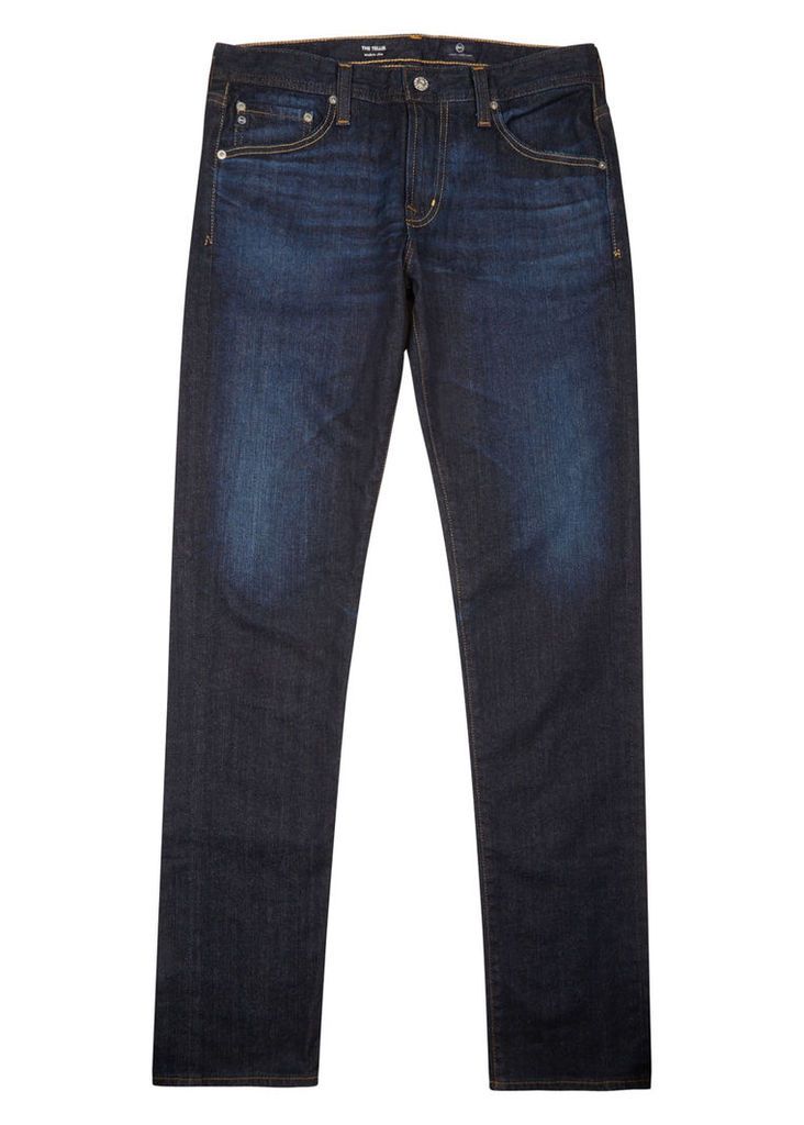 AG Jeans Tellis Dark Blue Slim-leg Jeans - Size W32
