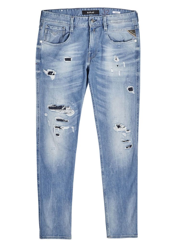 Anbass distressed skinny jeans