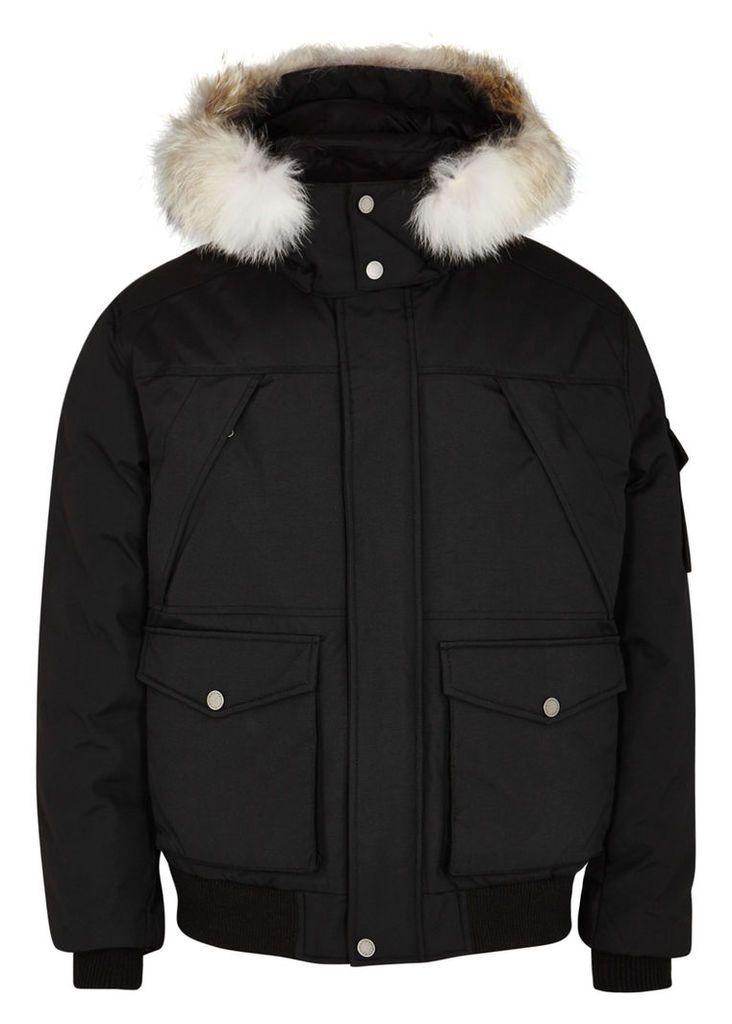 Pajar Trudeau Black Fur-trimmed Shell Jacket - Size XL