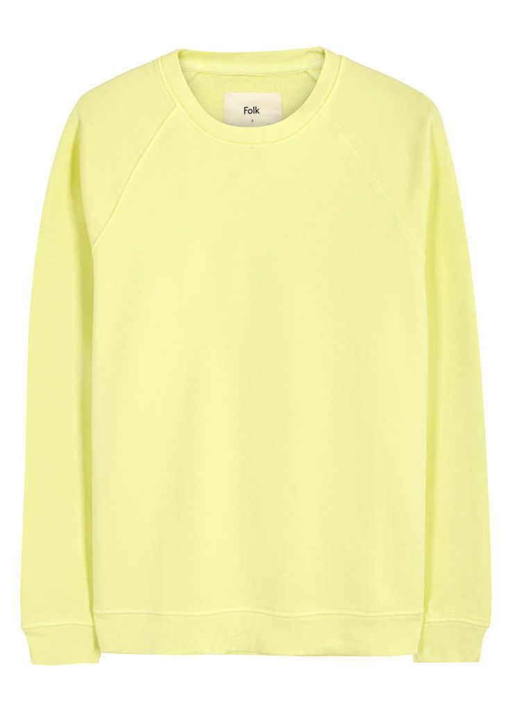Folk Yellow Cotton Sweatshirt - Size 4