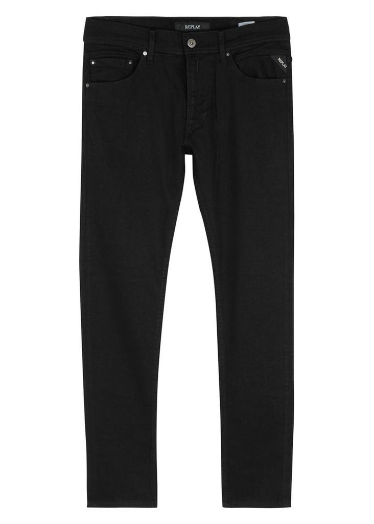 Replay Jondrill Black Skinny Jeans - Size W30/L32