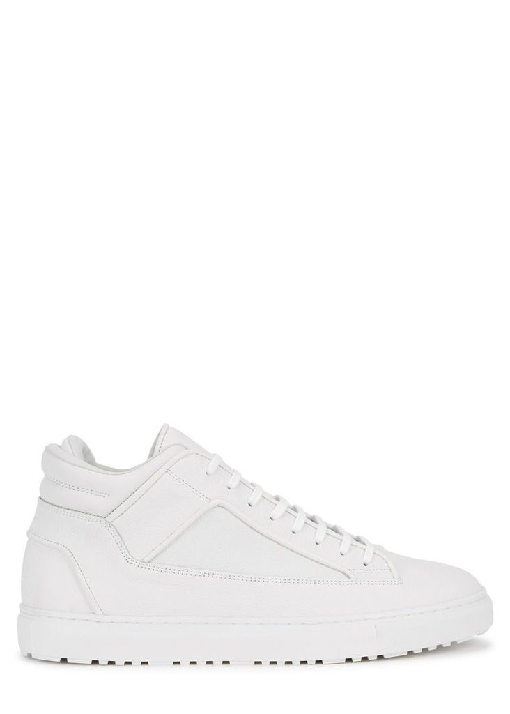 ETQ Mid 2 White Leather Trainers - Size 8