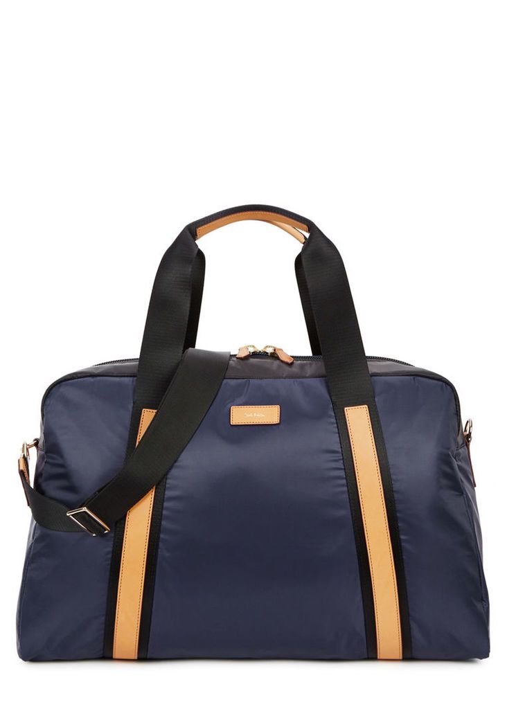 Paul Smith Navy And Black Nylon Holdall