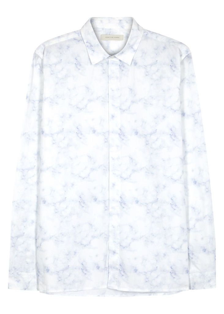 Kestin Hare Helmsdale Mineral-print Cotton Shirt - Size L