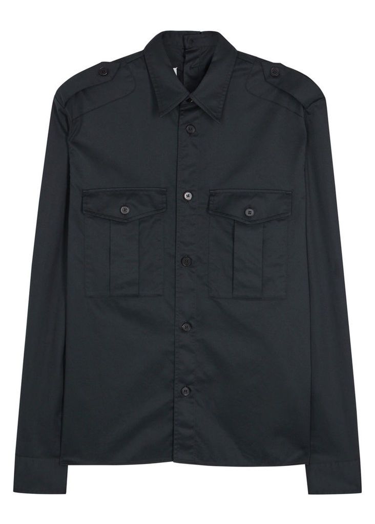 Maison Margiela Black Cotton Shirt - Size 15