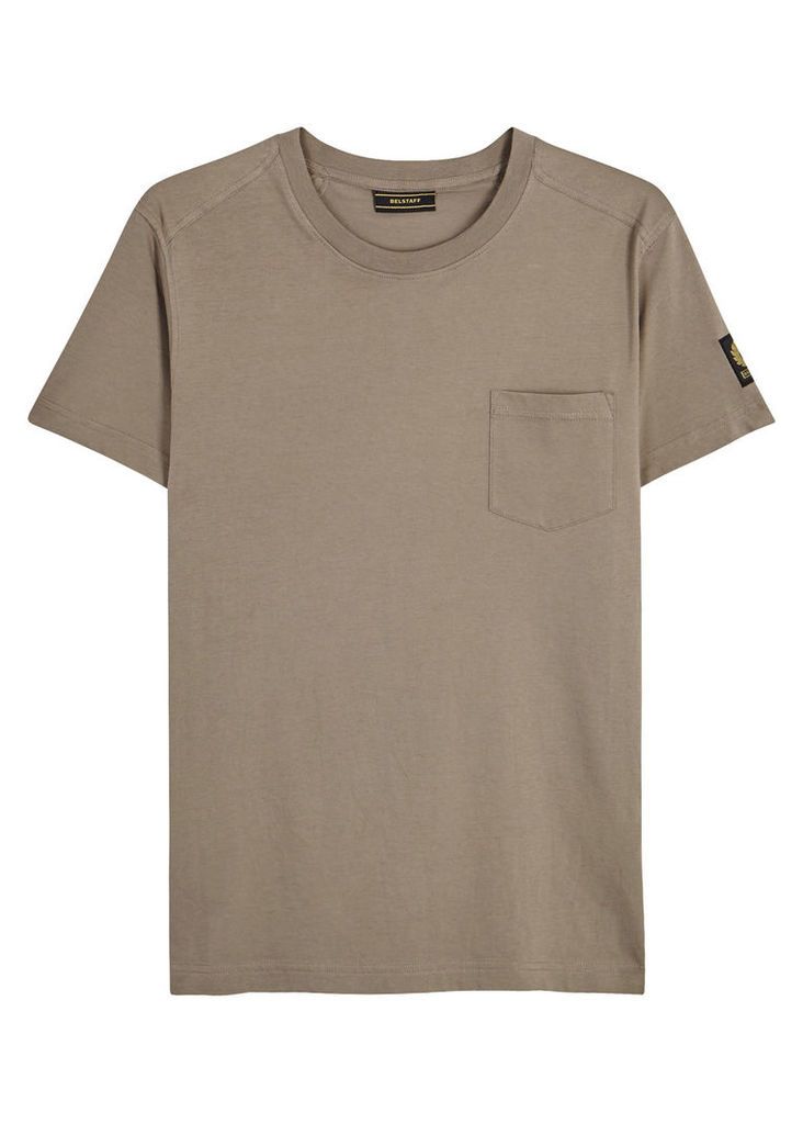Belstaff Thom Taupe Cotton T-shirt - Size M
