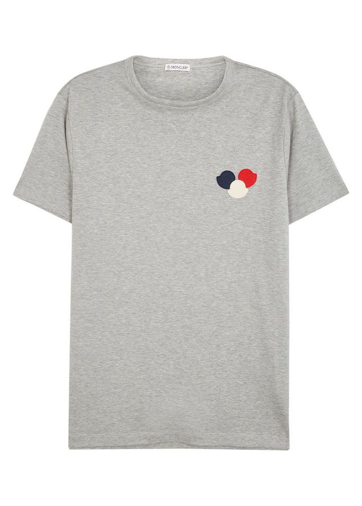 Moncler Grey Cotton T-shirt - Size M