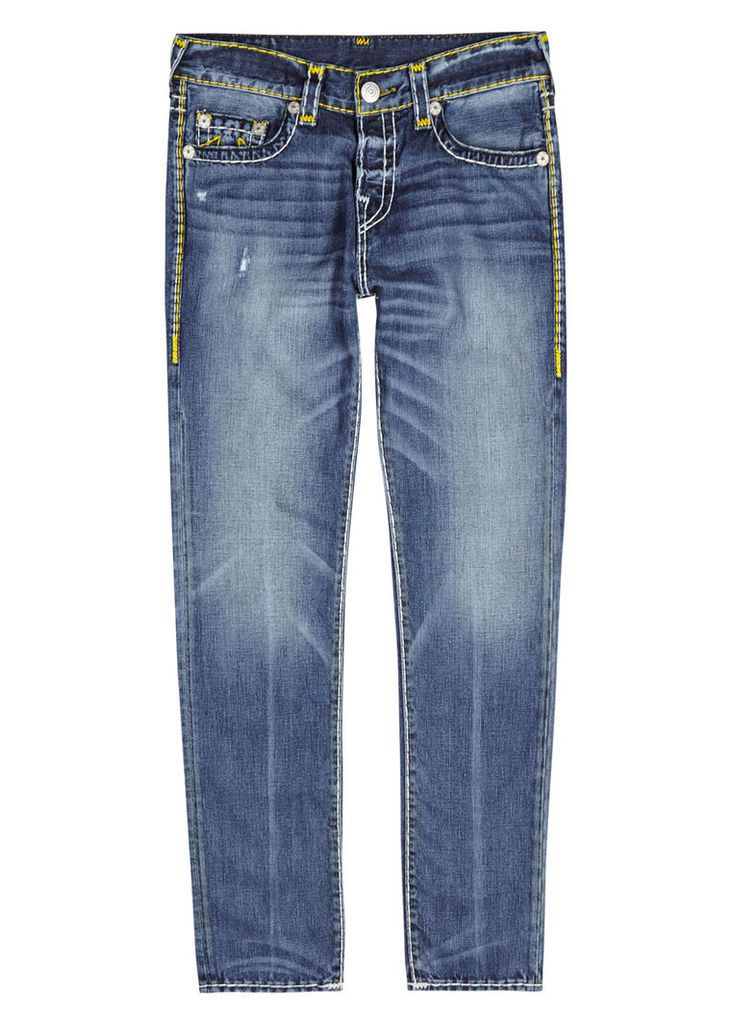 True Religion Rocco Super T Relaxed Skinny Jeans - Size W32/L34