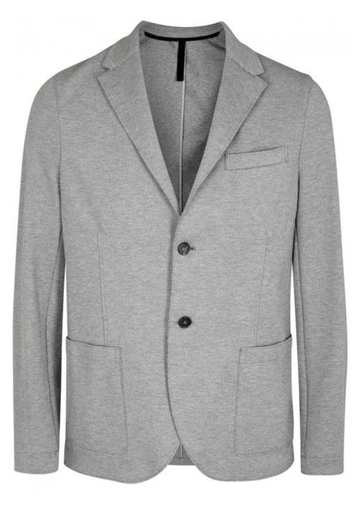 Harris Wharf London Light Grey Cotton Twill Blazer - Size 40