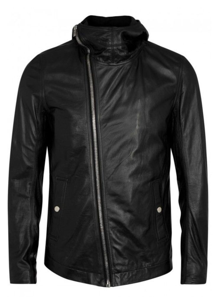 Rick Owens Bullet Black Leather Jacket - Size 38