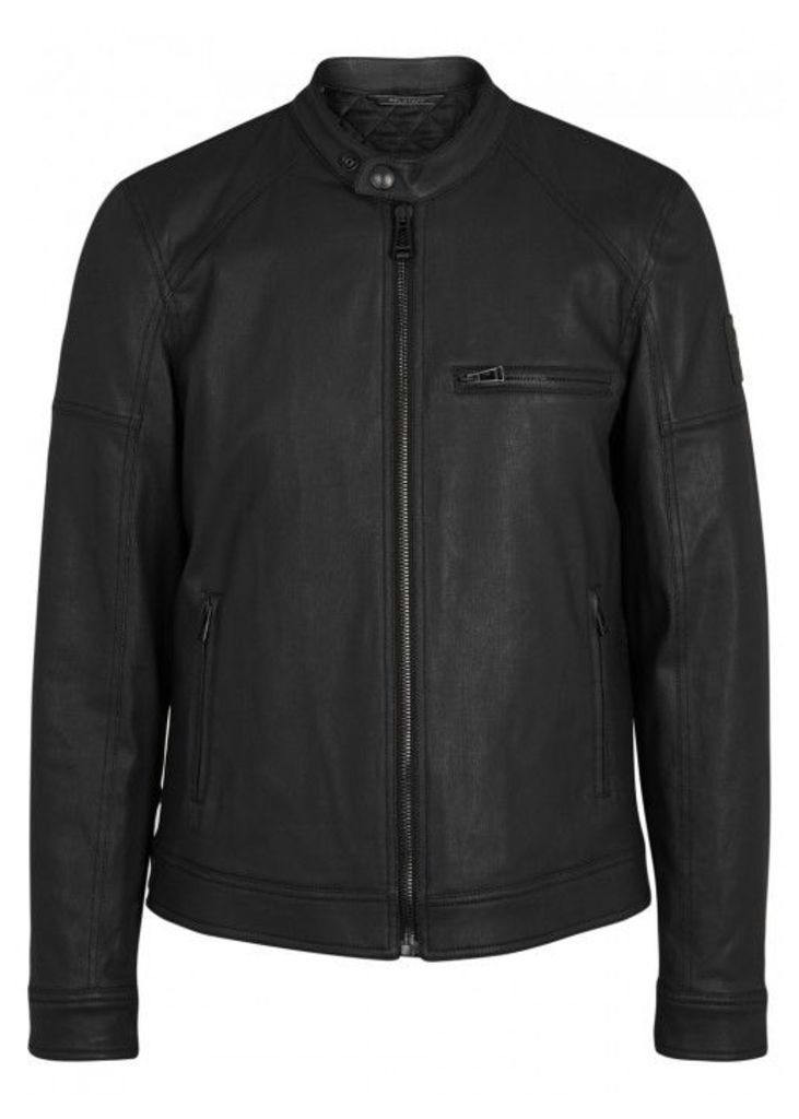 Belstaff Beckford Coated Cotton Biker Jacket - Size 38