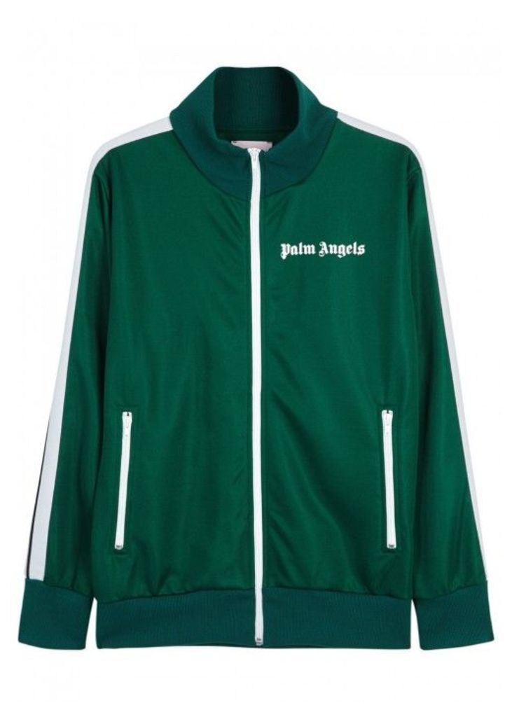 Palm Angels Dark Green Jersey Sweatshirt - Size S