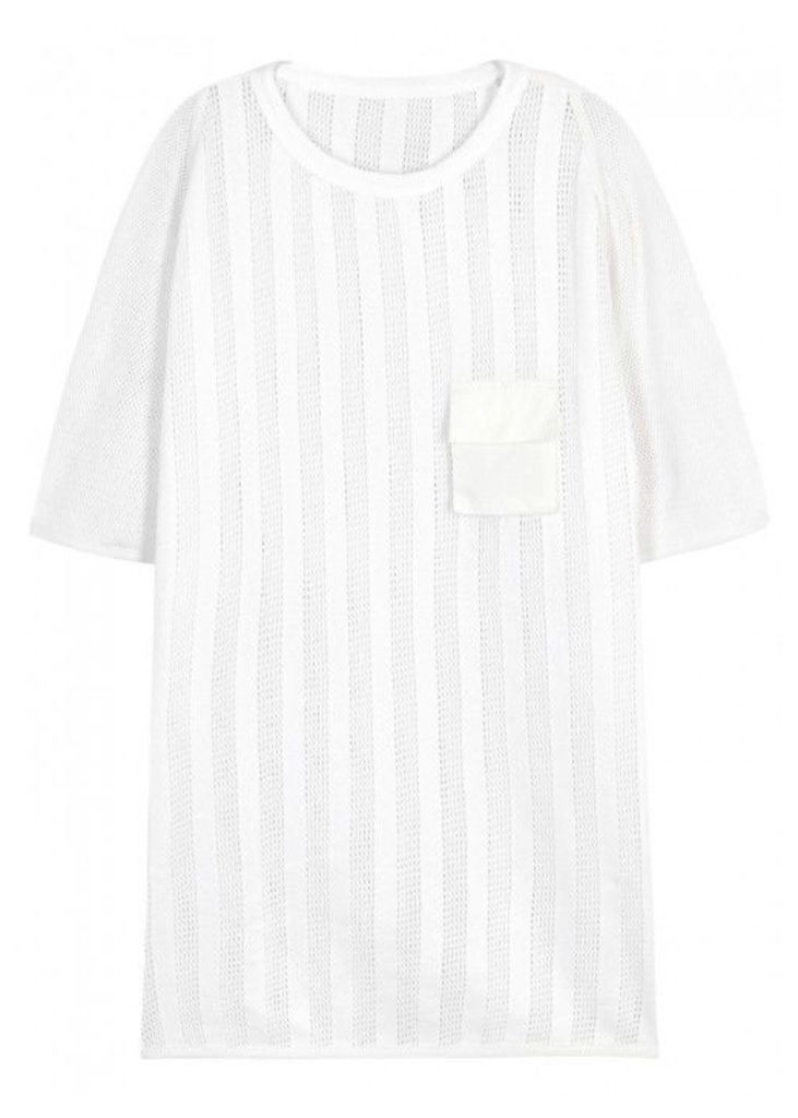 Maharishi Cote Striped Cotton Mesh T-shirt - Size M