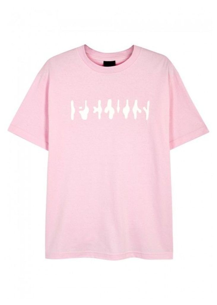 PELVIS Trip Drip Pink Cotton T-shirt - Size M